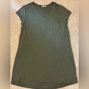 GAP olive green tshirt dress - XXL